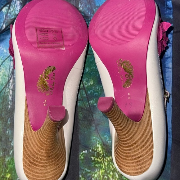 Ruby Shoo Cream and Pink Floral Heels - Picture 5 of 6